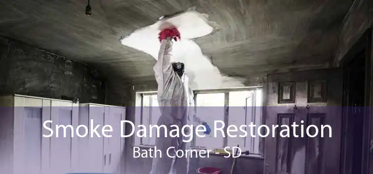 Smoke Damage Restoration Bath Corner - SD