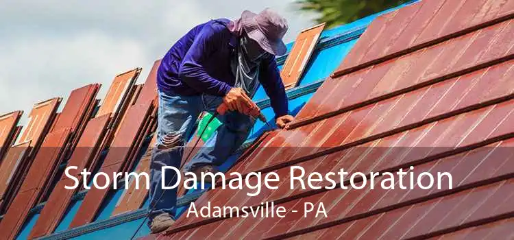 Storm Damage Restoration Adamsville - PA