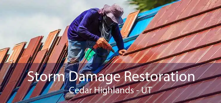 Storm Damage Restoration Cedar Highlands - UT